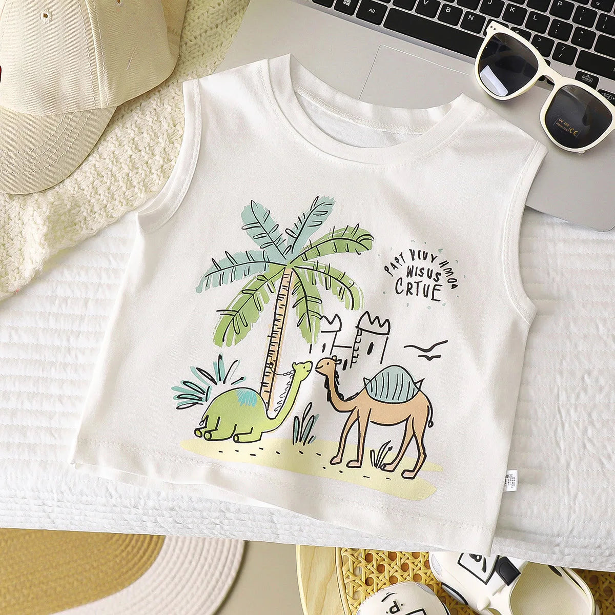 Kids Cartoon Cotton Tank Top