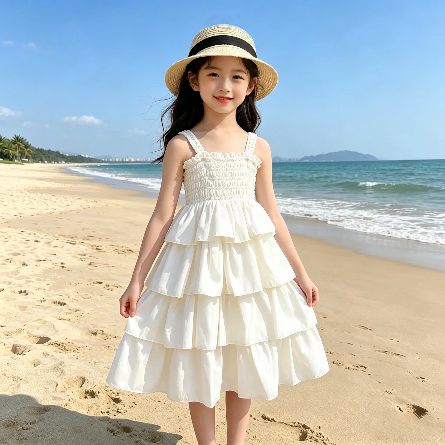 Girls Tiered Ruffle Sundress