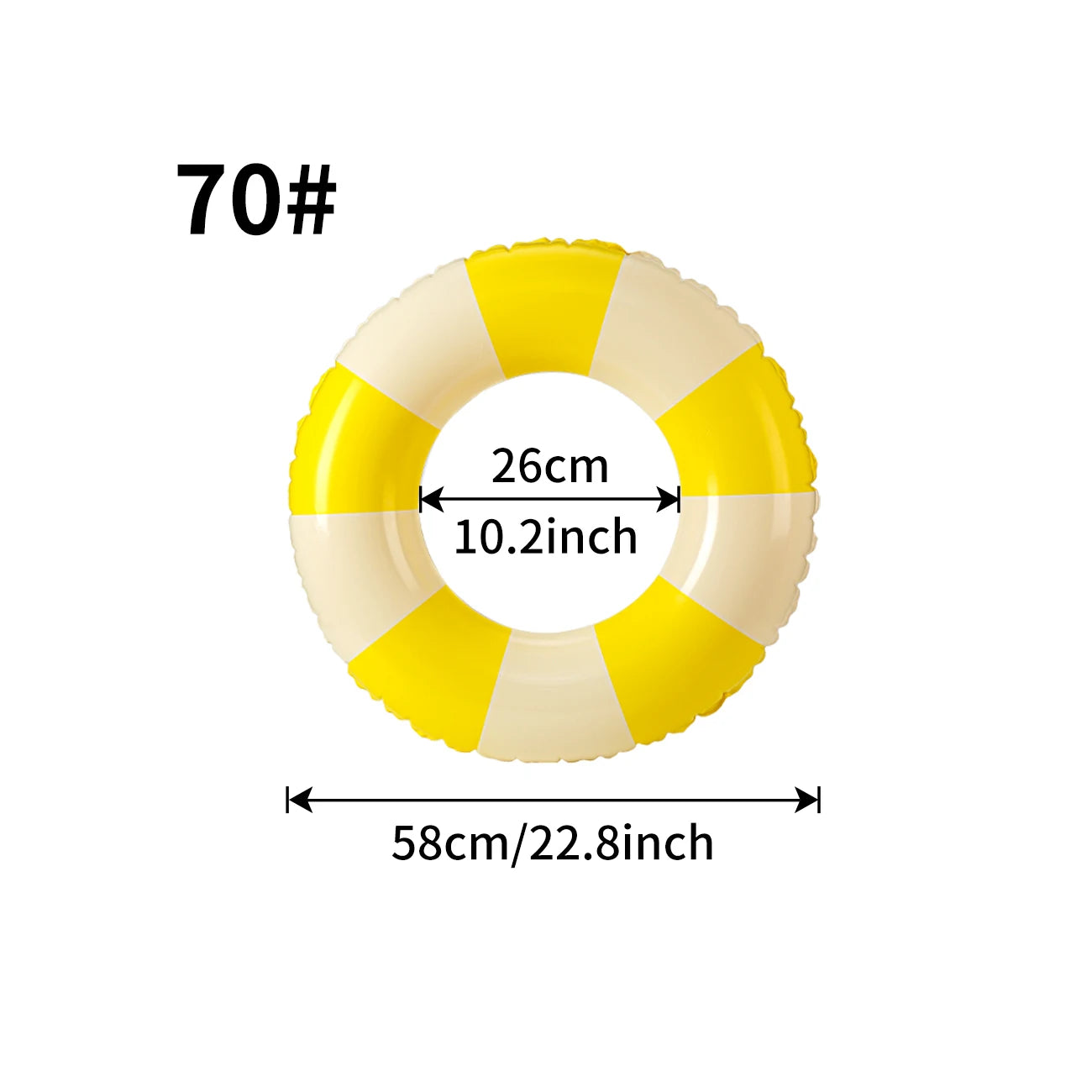 1PC Ins Style Macaron Inflatable Swimming Ring Adult Kids Thickened Pool Float Summer Pool Party Water Toy