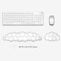 Mouse pad Wrist antislip silicone transparent Wrist brace Support Mat Memory Wrist Mouse Pad Computer Laptop keyboard Mat