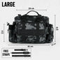Fishing Tackle Shoulder Bag Storage Bag Waterproof Portable Large Capacity with Fish Rod Holder Outdoor Sport Accessories Gear