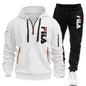 Men's hoodie set, a two-piece set of comfortable and fashionable top and casual sport pants