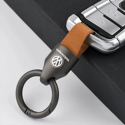 Luxury Men Women Suede/Metal Key Chain Fashion Keychain Key Ring Holder For VW GTI Jetta Golf Tiguan Polo Transporter Passat GTD