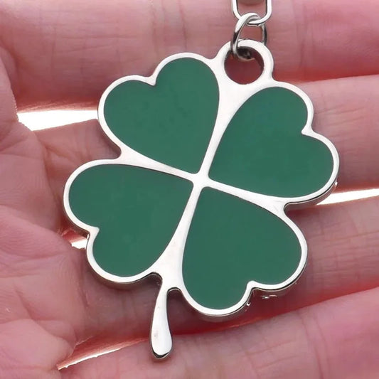 Lucky Four-Leaf Clover Keychain
