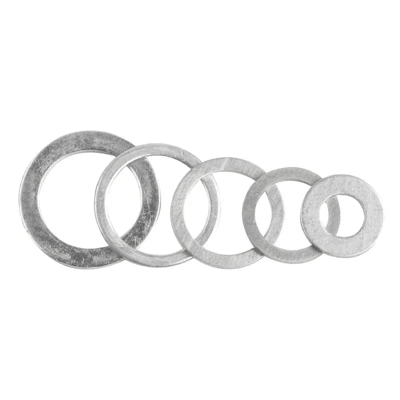 20/50Pcs Aluminum O-Ring Washer Gasket Plain Washer M4 M5 M6 M8 M10 M12 M14 M16 M20 M22 M24 M26 for Sump Plugs Oil Fasteners Kit