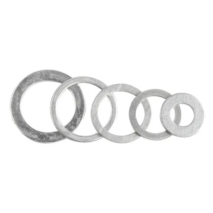 20/50Pcs Aluminum O-Ring Washer Gasket Plain Washer M4 M5 M6 M8 M10 M12 M14 M16 M20 M22 M24 M26 for Sump Plugs Oil Fasteners Kit