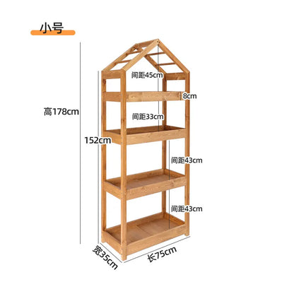 Garden Black Plant Stands Wooden Pots Shelf Patio Plant Stands Flower Outside Giardino Arredamento Esterno Terrace Furniture