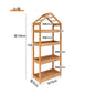 Garden Black Plant Stands Wooden Pots Shelf Patio Plant Stands Flower Outside Giardino Arredamento Esterno Terrace Furniture