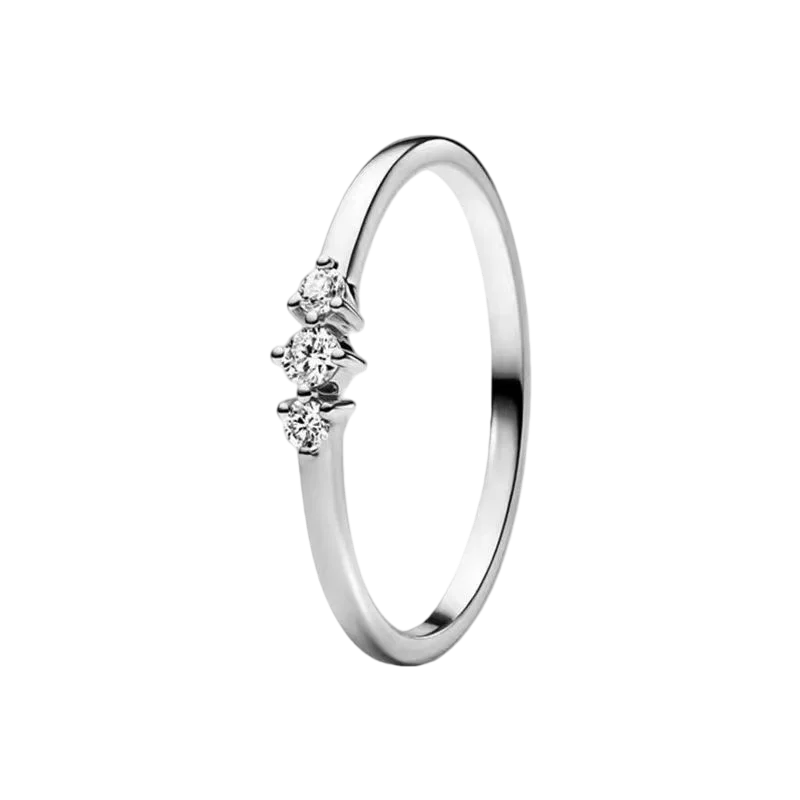 S925 Silver Bow Love Flower Ring Fashionable and High End Style Ring