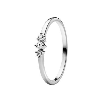 S925 Silver Bow Love Flower Ring Fashionable and High End Style Ring