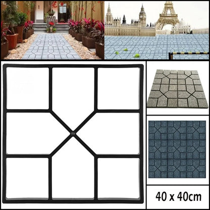 Garden Pavement  Courtyard Walkway Path Concrete DIY Paving Cement Road  DIY Plastic Garden Home Corridor Tool　