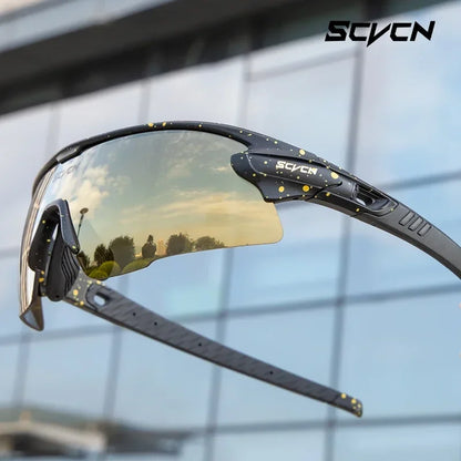 SCVCN UV400 Cycling glasses MTB Road Bike Riding Eyewear Outdoor Sport Sunglasses Running Driving Goggles Men Women camping golf