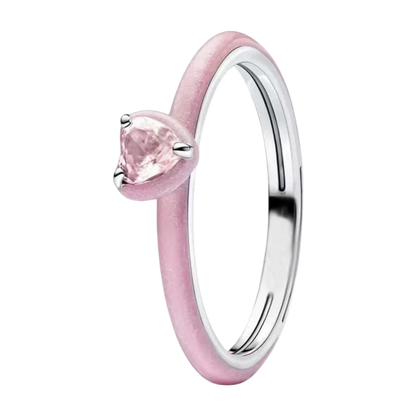 S925 Silver Bow Love Flower Ring Fashionable and High End Style Ring
