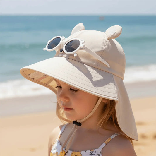 Kids Wide-Brim UV Sun Hat