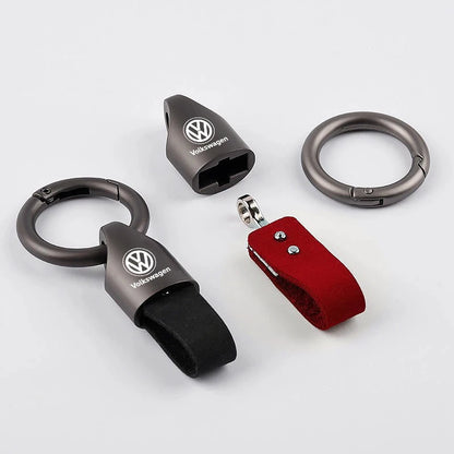 Luxury Men Women Suede/Metal Key Chain Fashion Keychain Key Ring Holder For VW GTI Jetta Golf Tiguan Polo Transporter Passat GTD