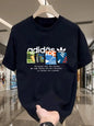 2026 Spring Bestseller Summer American  Pure Cotton T-shirt with Round Neck, High-quality Luxury, Best-selling and Trendy Style