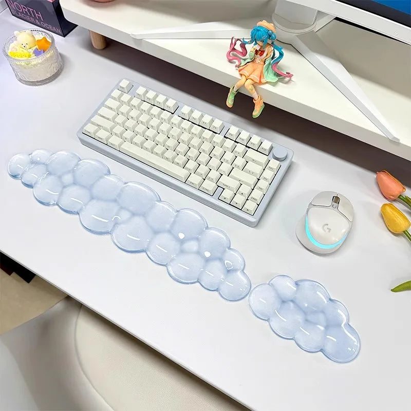 Mouse pad Wrist antislip silicone transparent Wrist brace Support Mat Memory Wrist Mouse Pad Computer Laptop keyboard Mat