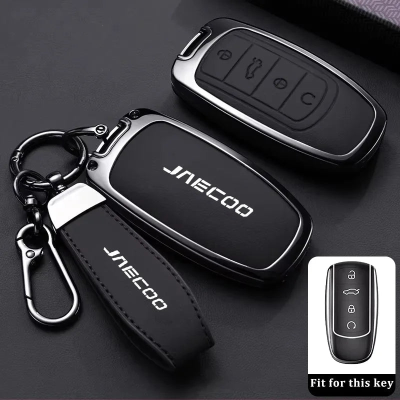 Car Key Case for Chery Jaecoo J7 7 PHEV J5 5 EV 2025 J8 8 2026 Keychain Remote Cover Shell Housing Ring Holder Fob Accessories