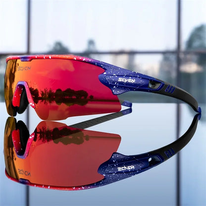 SCVCN UV400 Cycling glasses MTB Road Bike Riding Eyewear Outdoor Sport Sunglasses Running Driving Goggles Men Women camping golf