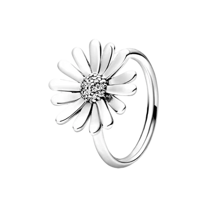 S925 Silver Bow Love Flower Ring Fashionable and High End Style Ring