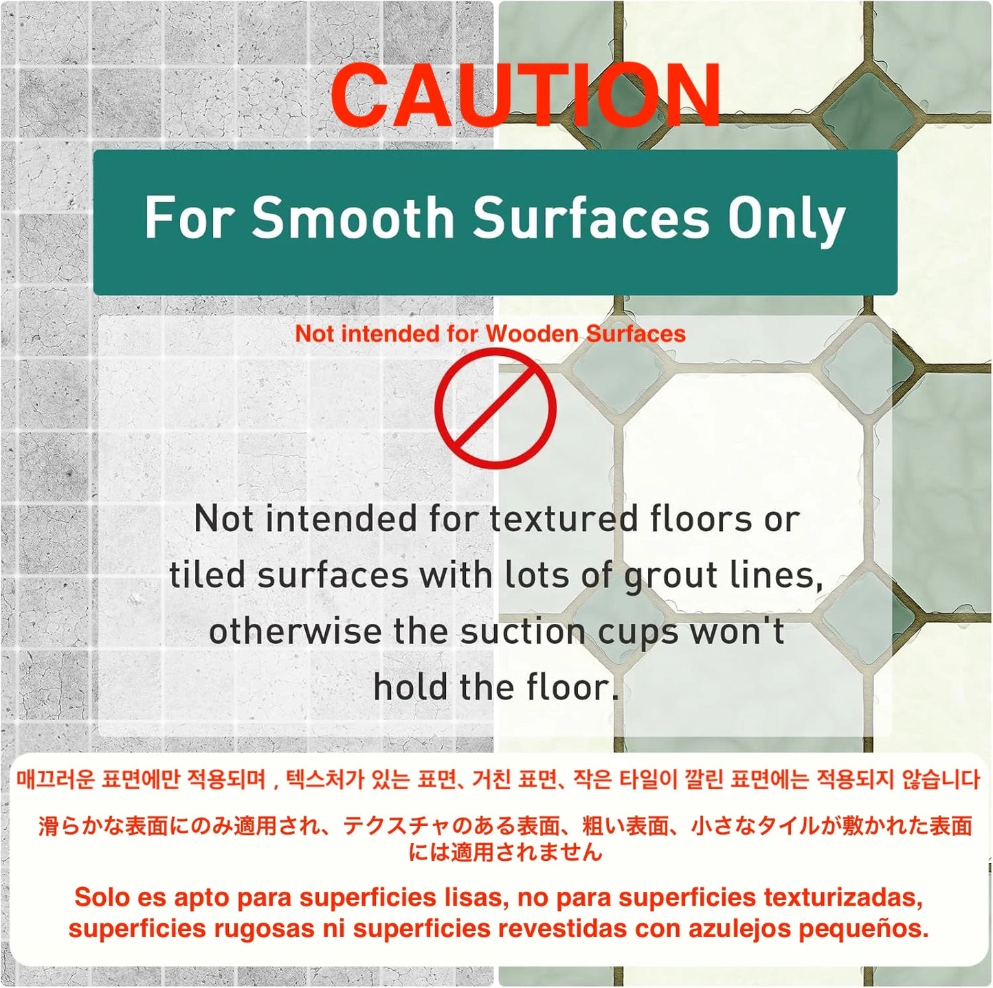 1pc Bathroom Non-Slip Mat With Suction Cup, 43x75cm Bath Rug, Shower Mat Round Hole Design, Bathroom Massage Ring, Quick Drain