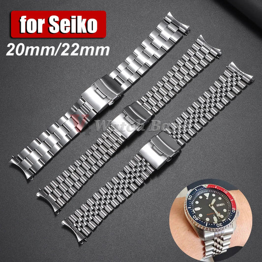 Solid Steel Watch Band for Seiko 5 SKX
