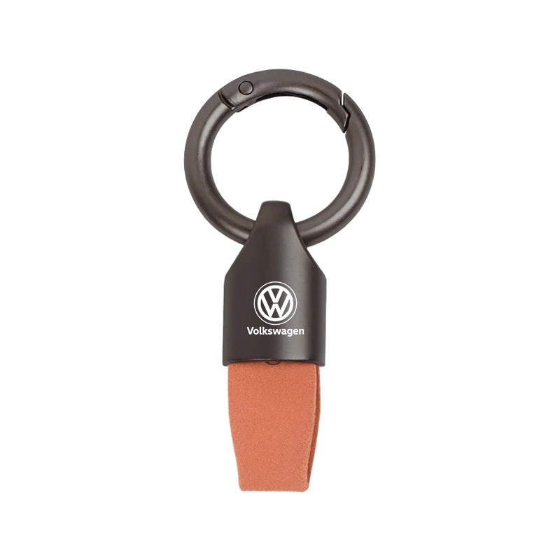 Luxury Men Women Suede/Metal Key Chain Fashion Keychain Key Ring Holder For VW GTI Jetta Golf Tiguan Polo Transporter Passat GTD