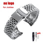For Seiko 5 SKX009/007 for Jubilee for Oyster Solid Stainless Steel Watch Strap Curved End Men's Sport Watch Band 18mm 20mm 22mm