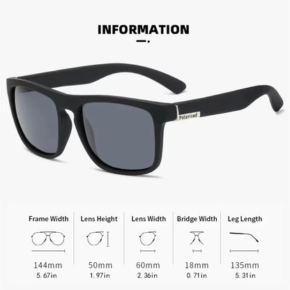Luxury Polarized Sunglasses Fashion Square Male Sun Glasses Vintage Driving Fishing Eyeglasses Sport Shades UV
