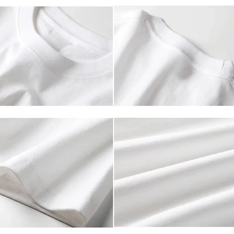 2026 Spring Bestseller Summer American  Pure Cotton T-shirt with Round Neck, High-quality Luxury, Best-selling and Trendy Style