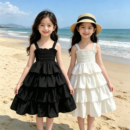 Girls Tiered Ruffle Sundress