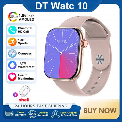 New DT Watch 10 Smartwatch 16GB Large Memory NFC 3D Stereo Vision Compass Muiti-Sport Mode Waterproof Bluetooth call Smartwatch