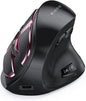 JOMAA 2.4G Wireless Mouse Rechargeable Bluetooth Mouse Ergonomic Vertical Mouse for Mac Windows Laptop Tablet Gaming Mause