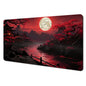 Red and Black Art Landscapes Large Mouse Pad Anti-Slip Durable Desk Mat Offices Accessories Keyboard Mouse Mat Tapis De Bureau