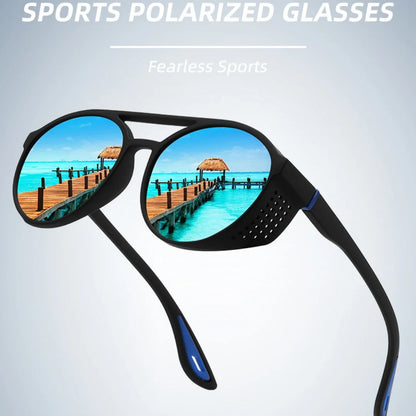 Polarized Sunglasses for Men Women Sun Glasses with Side Shields UV400 Protection Mirrored Lens Outdoor Sport Cycling Glasses