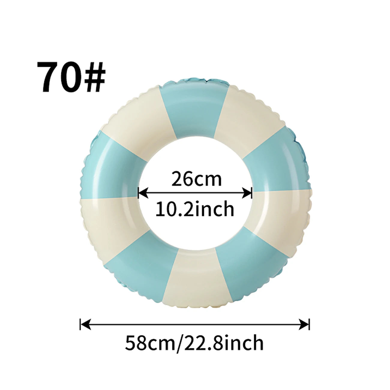 1PC Ins Style Macaron Inflatable Swimming Ring Adult Kids Thickened Pool Float Summer Pool Party Water Toy