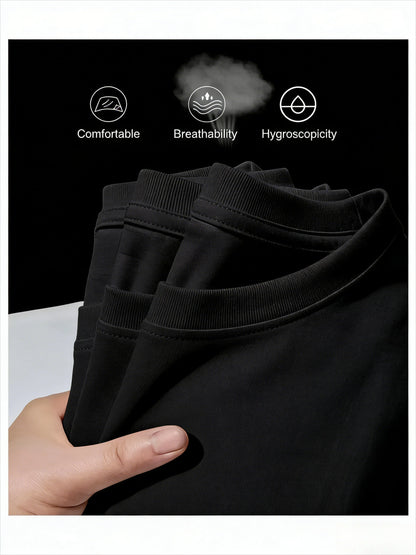 2026 Spring Bestseller Summer American  Pure Cotton T-shirt with Round Neck, High-quality Luxury, Best-selling and Trendy Style
