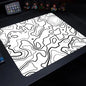 Fluid Mouse Pad 22X18 40X45 Square Computer Accessories Office Game Table Mats Rubber Anti-slip Mousepads Small Decor Desk Pads