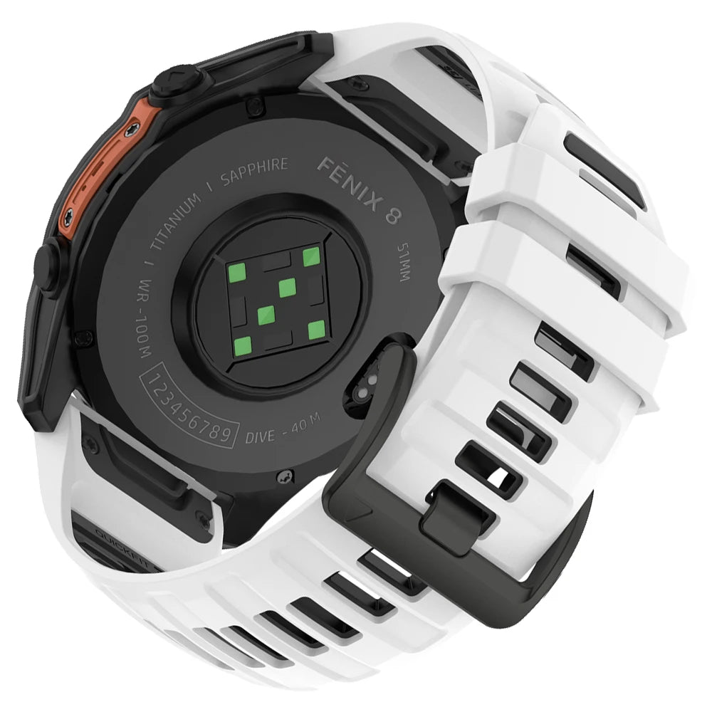 22/26mm Silicone Watchband Fenix 8 Pro Sport Strap For Garmin Tactix 7/Quatix8 Forerunner 970 965 Instinct 2X Quick Fit Bracelet