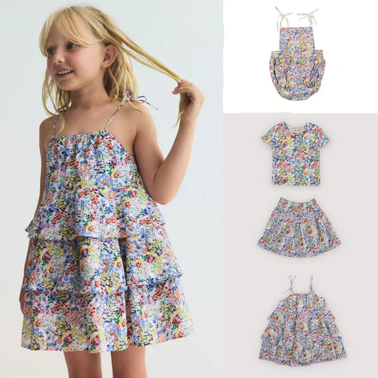 Baby Girl Verbena Floral Outfit Set