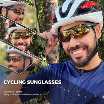 SCVCN UV400 Cycling glasses MTB Road Bike Riding Eyewear Outdoor Sport Sunglasses Running Driving Goggles Men Women camping golf