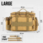 Fishing Tackle Shoulder Bag Storage Bag Waterproof Portable Large Capacity with Fish Rod Holder Outdoor Sport Accessories Gear
