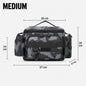 Fishing Tackle Shoulder Bag Storage Bag Waterproof Portable Large Capacity with Fish Rod Holder Outdoor Sport Accessories Gear