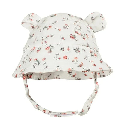 2026 Newborn Boys Girls Bucket Hat Summer Kids Toddler Panama Cap 0 to 12 Months Soft Cotton Baby Sun Hat With Ears Cute Bunny