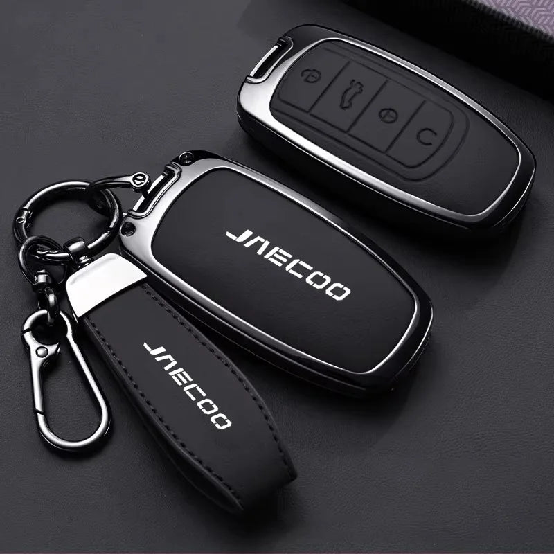 Car Key Case for Chery Jaecoo J7 7 PHEV J5 5 EV 2025 J8 8 2026 Keychain Remote Cover Shell Housing Ring Holder Fob Accessories