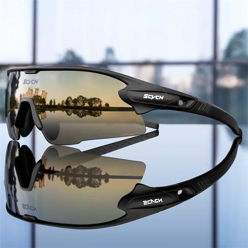 SCVCN UV400 Cycling glasses MTB Road Bike Riding Eyewear Outdoor Sport Sunglasses Running Driving Goggles Men Women camping golf