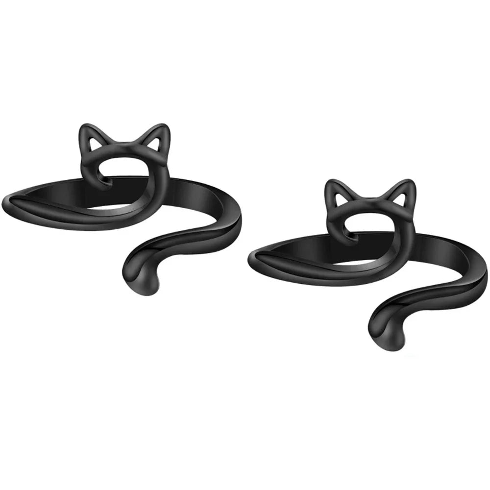 2pcs Adjustable Knitting Crochet Loop Ring Knittied Yarn Guide Finger Faster Holder Thimble Crocheters Thread Ring Sewing Tools