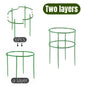 2-6Set Plant Support Plant Stakes Round Plant Support Ring Plastic Plant Cage Holder Flower Pot Climbing Trellis Gardening Tools