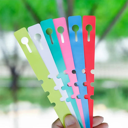 Garden100PCS Pvc Waterproof Ring For Flower Plant Labels, Seedlings, Orchids, Garden Floral Markers, Plastic Signboards