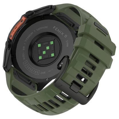 22/26mm Silicone Watchband Fenix 8 Pro Sport Strap For Garmin Tactix 7/Quatix8 Forerunner 970 965 Instinct 2X Quick Fit Bracelet